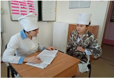 21.11. Teachers A.Zh. Almenova and S.O. Zharlygasova have conducted an open binary lesson of the Russian and English languages on a subject: "On reception at the obstetrician – the gynecologist" "At the Gynecologist".